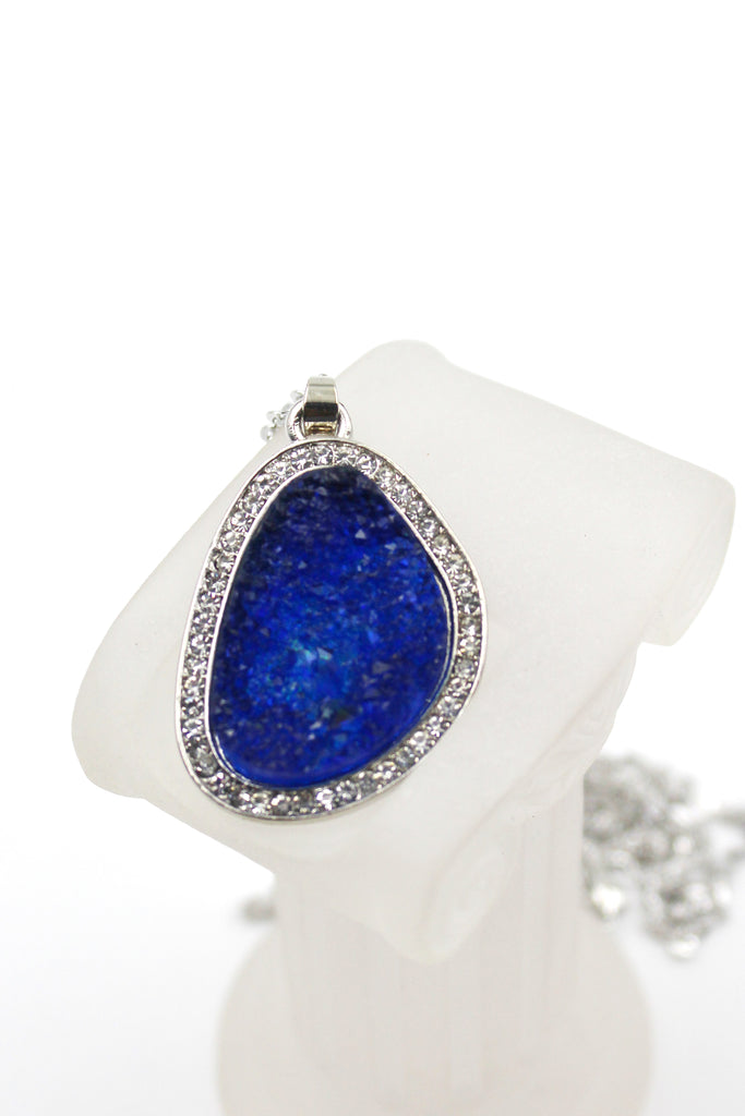 large crystal pendant necklace