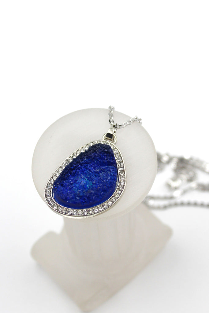 large crystal pendant necklace