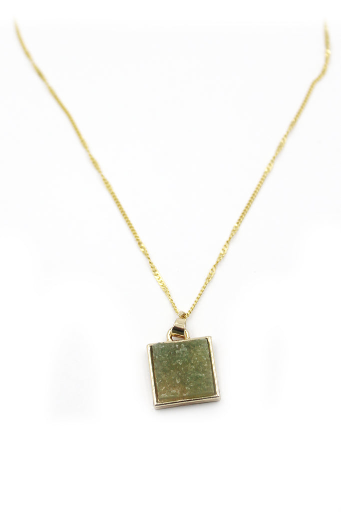 square crystal original necklace