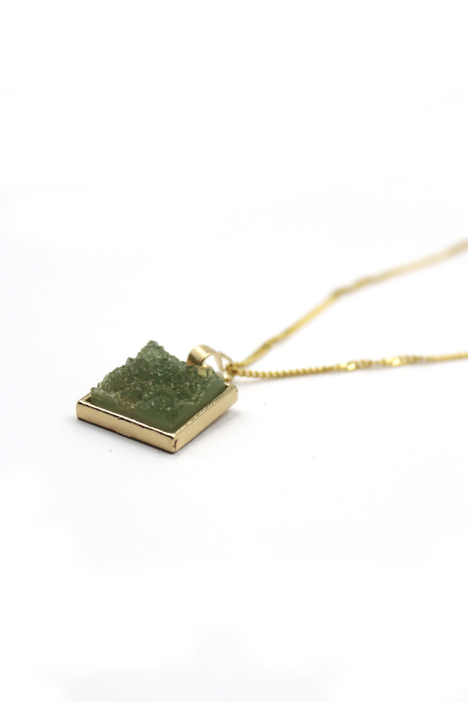 square crystal original necklace