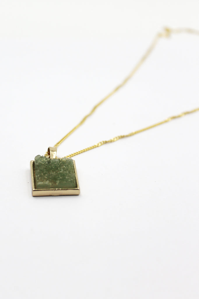 square crystal original necklace