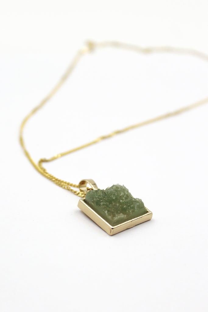 square crystal original necklace