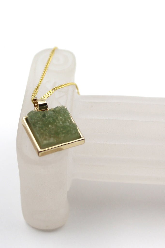 square crystal original necklace