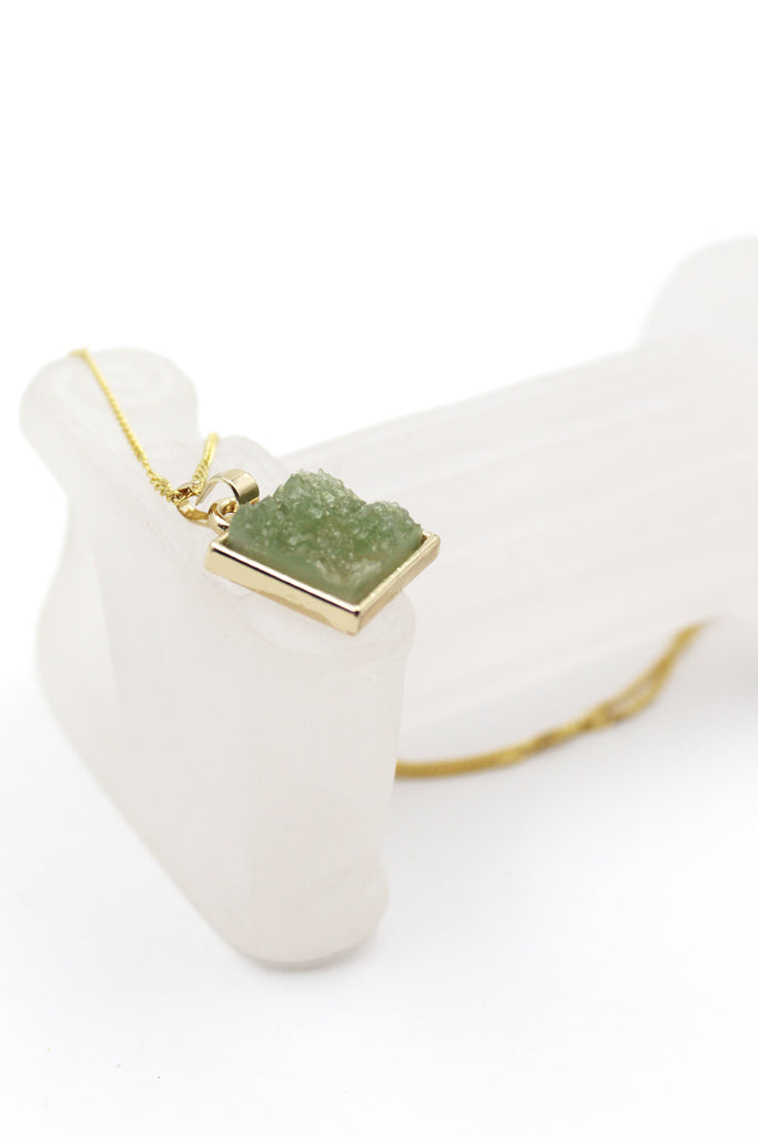 square crystal original necklace