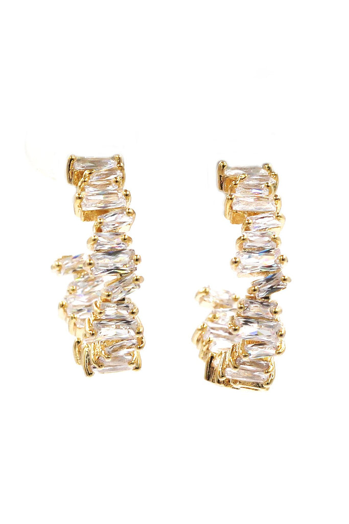 fashion crystal ring earrings set