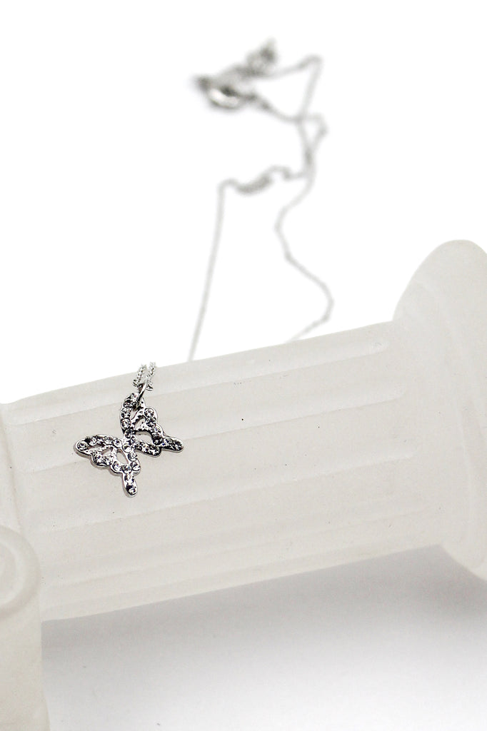 mini butterfly pendant necklace