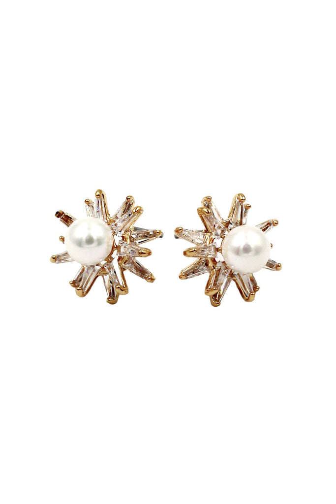 fashion starfish pearl necklace earrings set
