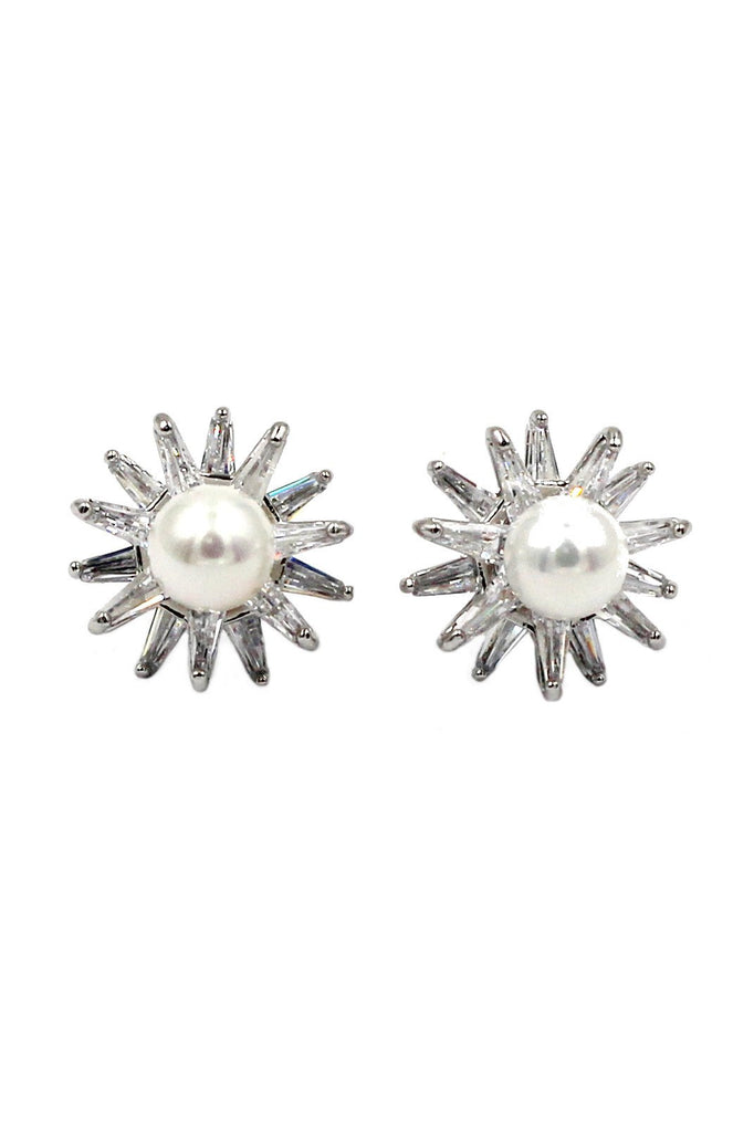 fashion starfish pearl necklace earrings set