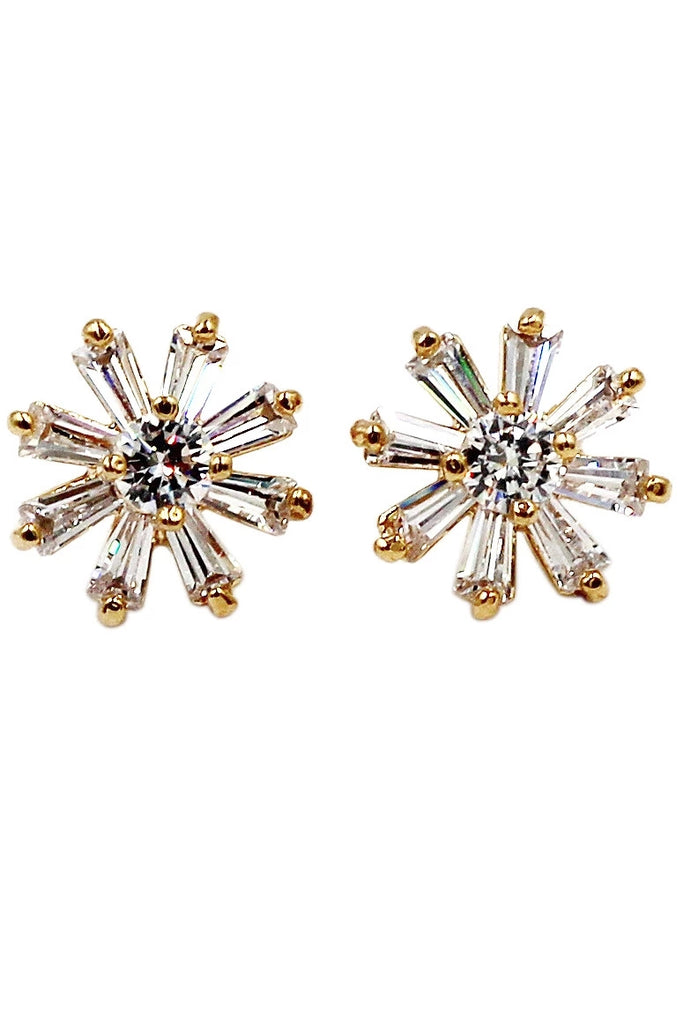 elegant flower necklace earring set
