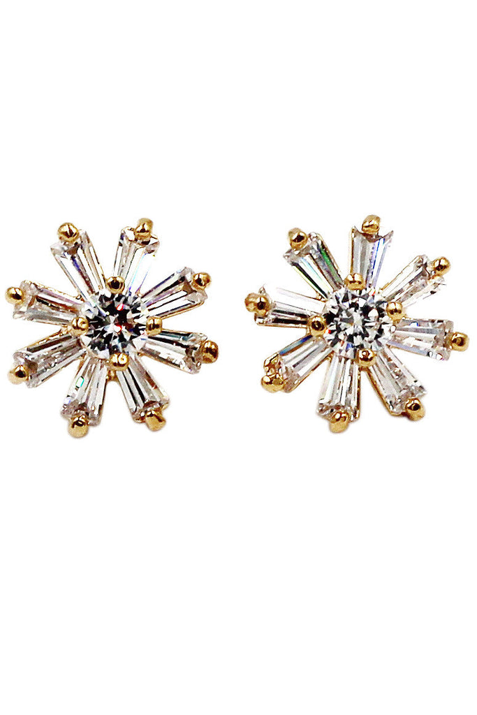 delicate mini crystal earrings necklace set