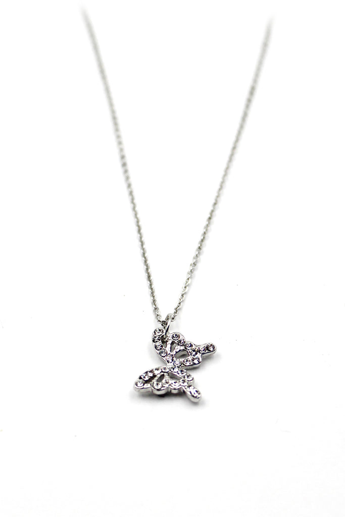 mini butterfly pendant necklace