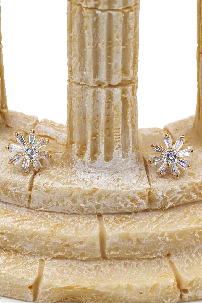 delicate mini crystal earrings