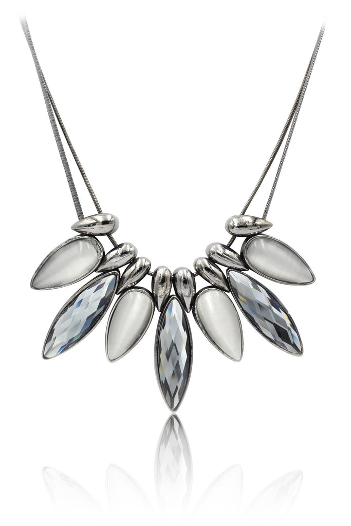 fashion elegant crystal earrings necklace set