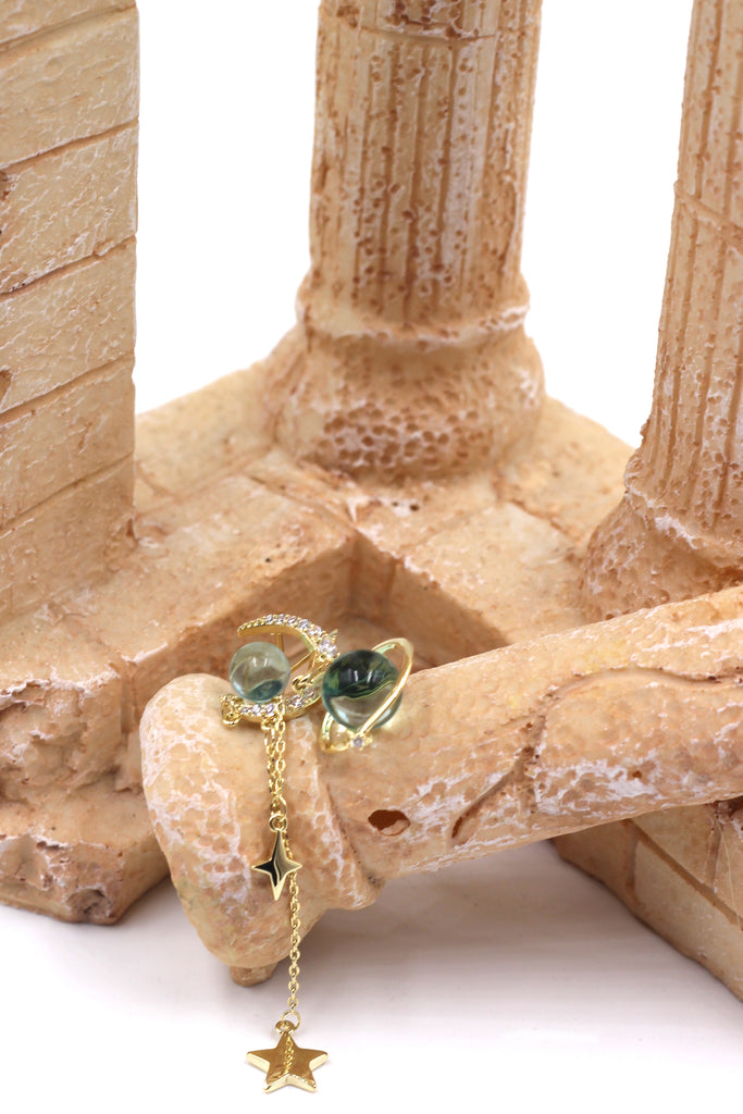 Fashion Moon Planet Earrings