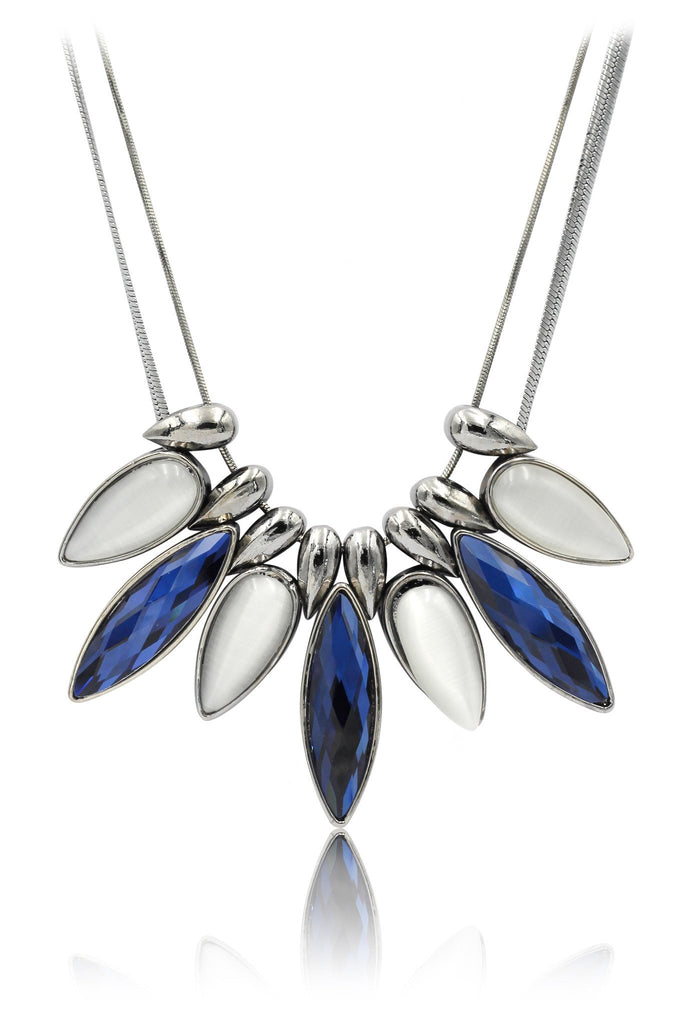 fashion elegant crystal earrings necklace set