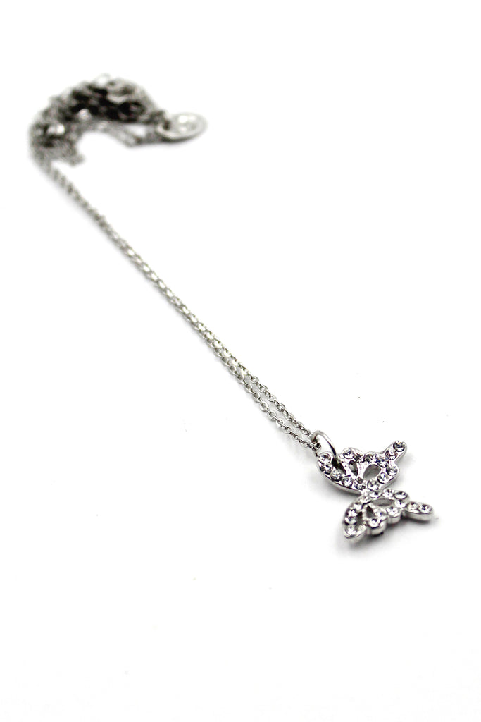 mini butterfly pendant necklace