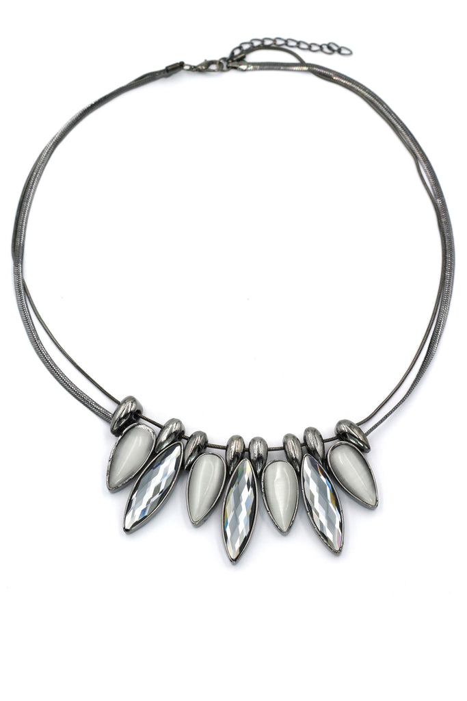 fashion cat eye crystal necklace