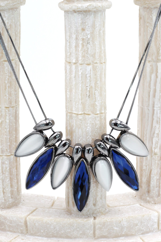 fashion elegant crystal earrings necklace set