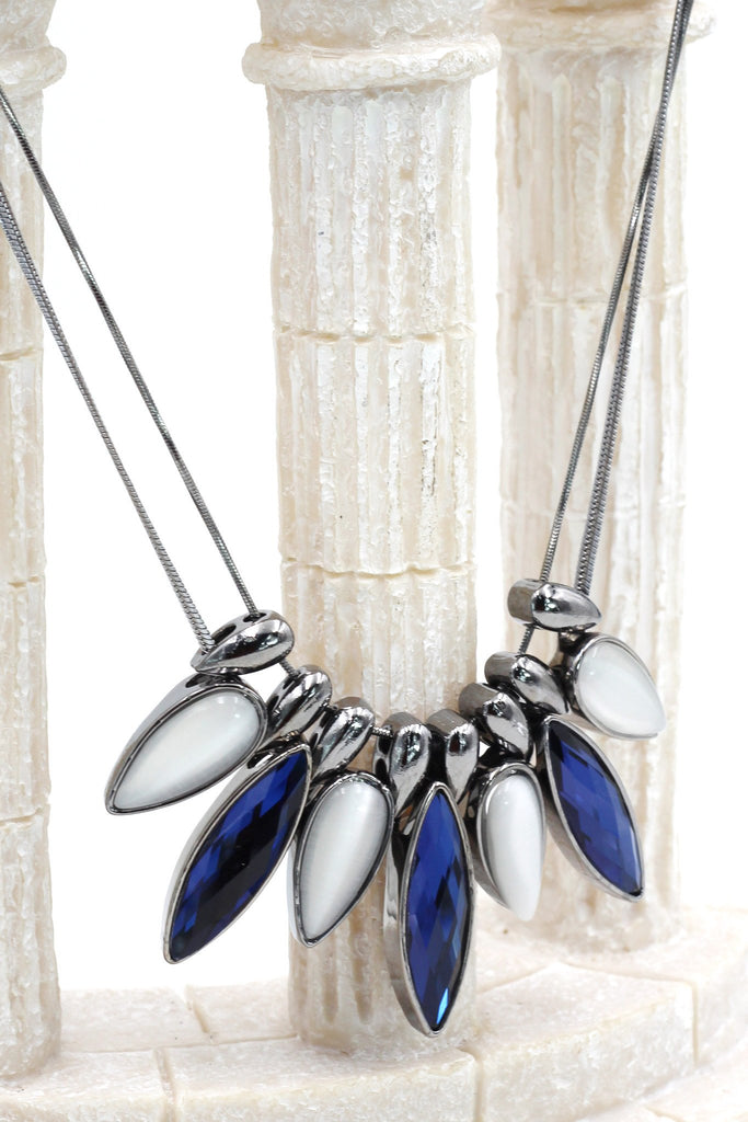 fashion elegant crystal earrings necklace set