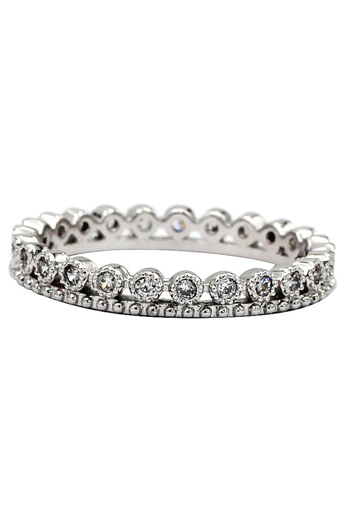 mini inlaid crystal ring