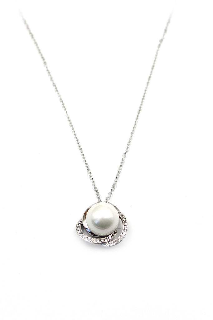 fashion clavicle chain bead necklace ring set
