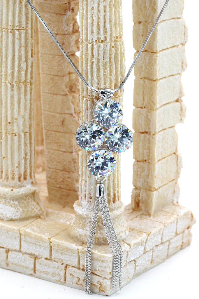 fashion big circle crystal necklace