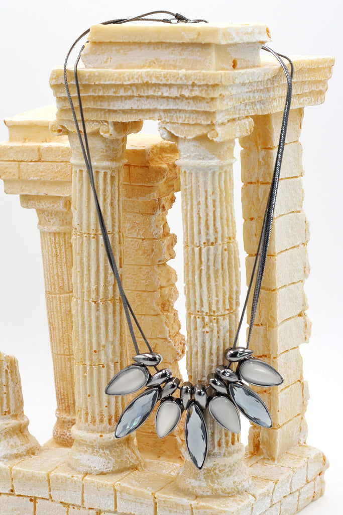 fashion elegant crystal earrings necklace set