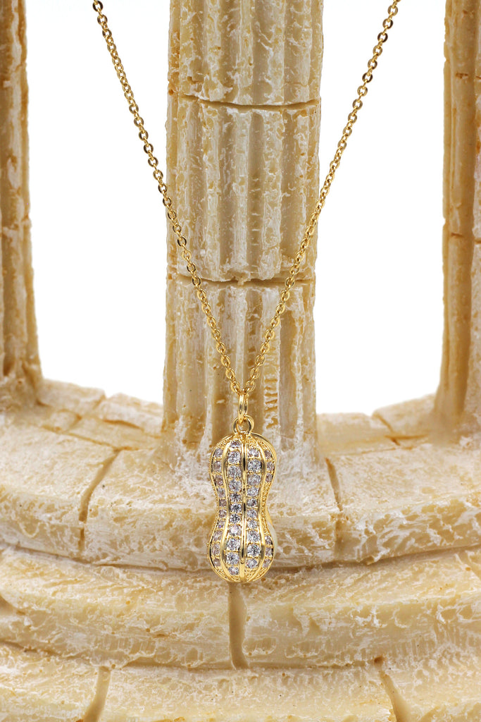 Peanut shape exquisite pearl necklace