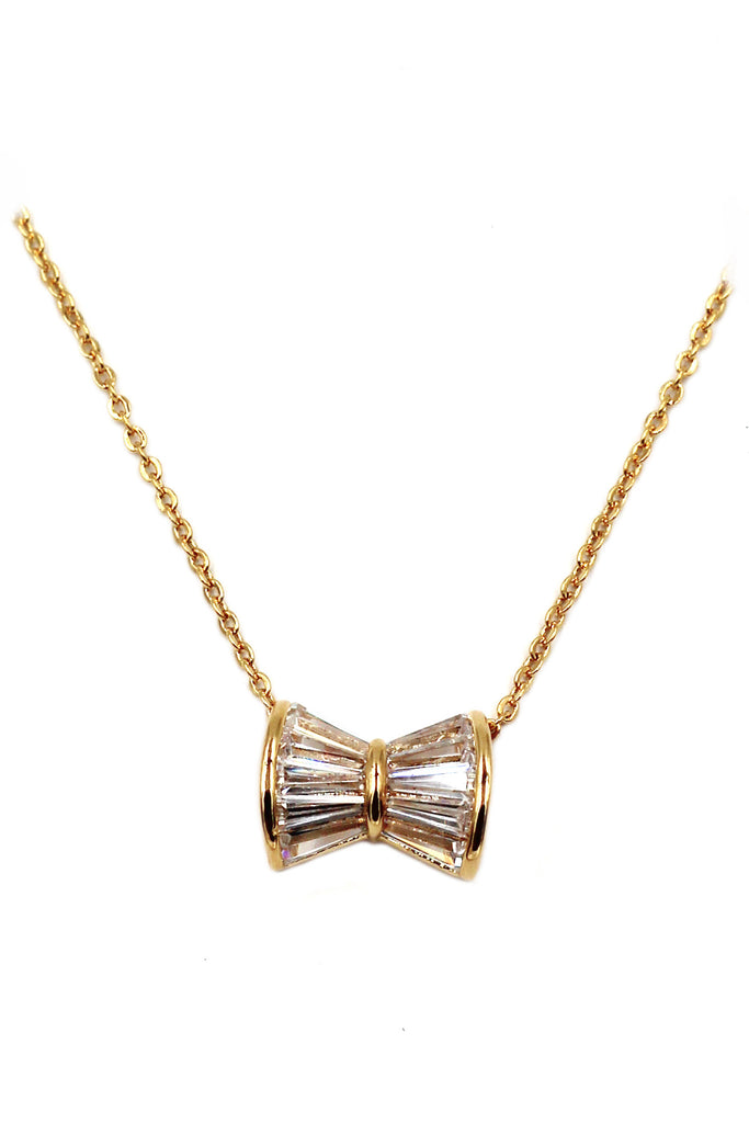 lovely butterfly crystal necklace