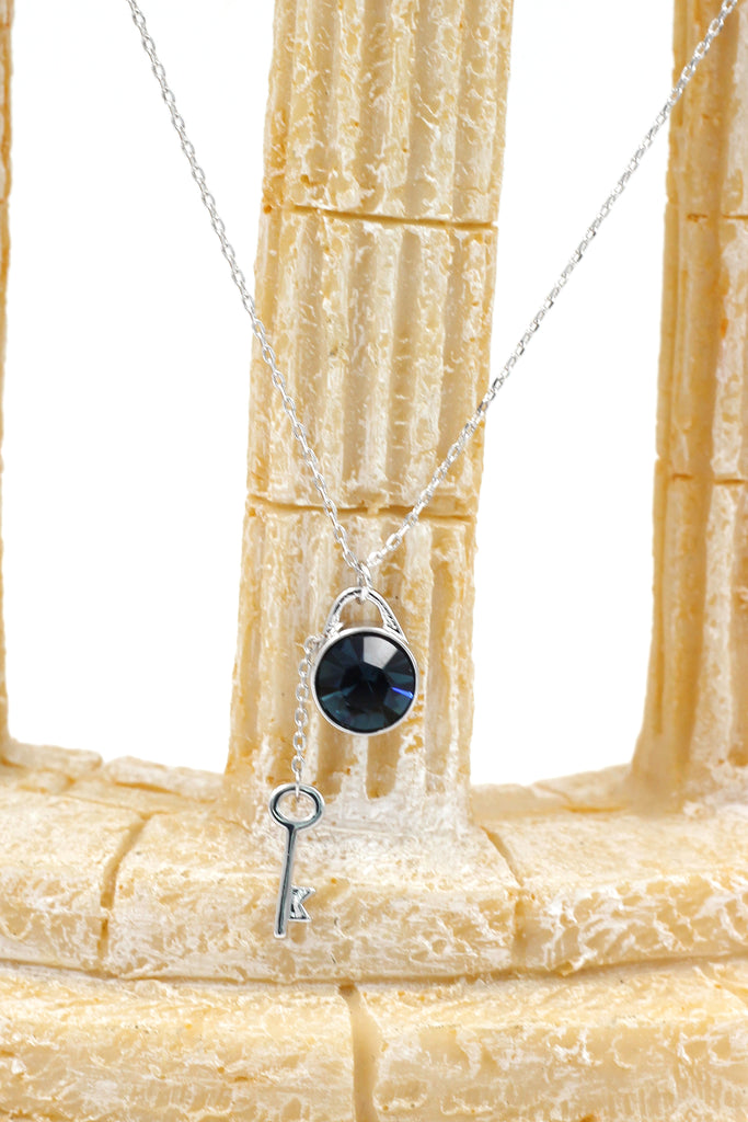 green small fresh crystal pendant necklace