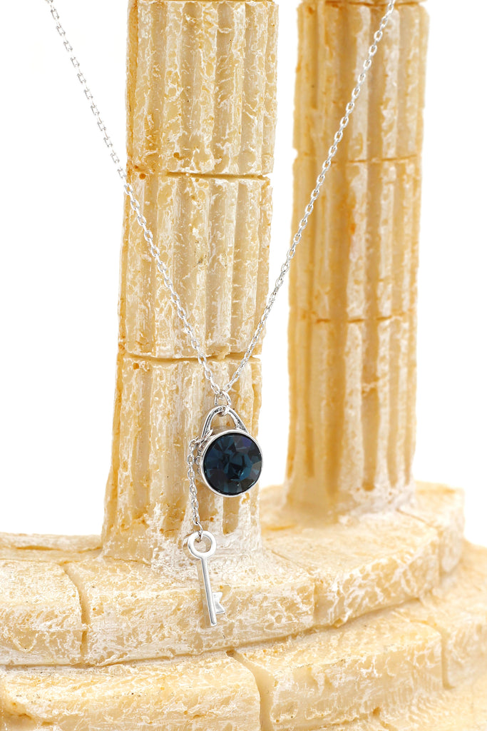 green small fresh crystal pendant necklace