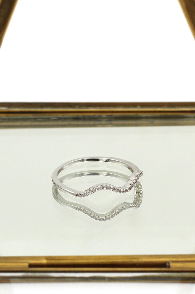 fashion wave micro chimney ring