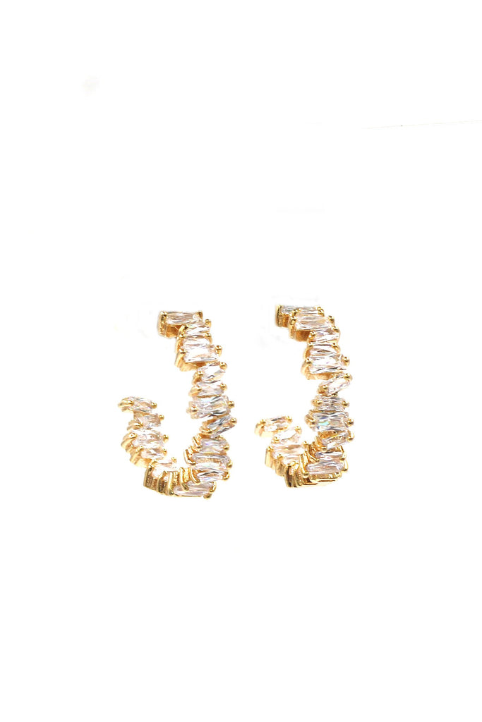 fashion crystal ring earrings set