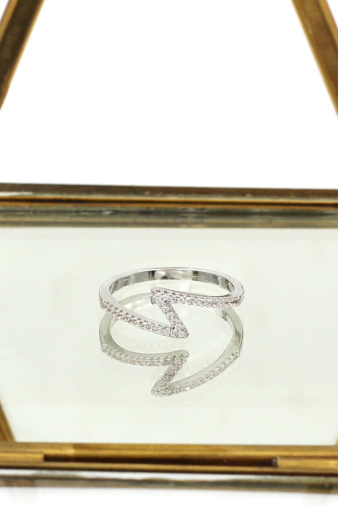 fashion irregular crystal ring