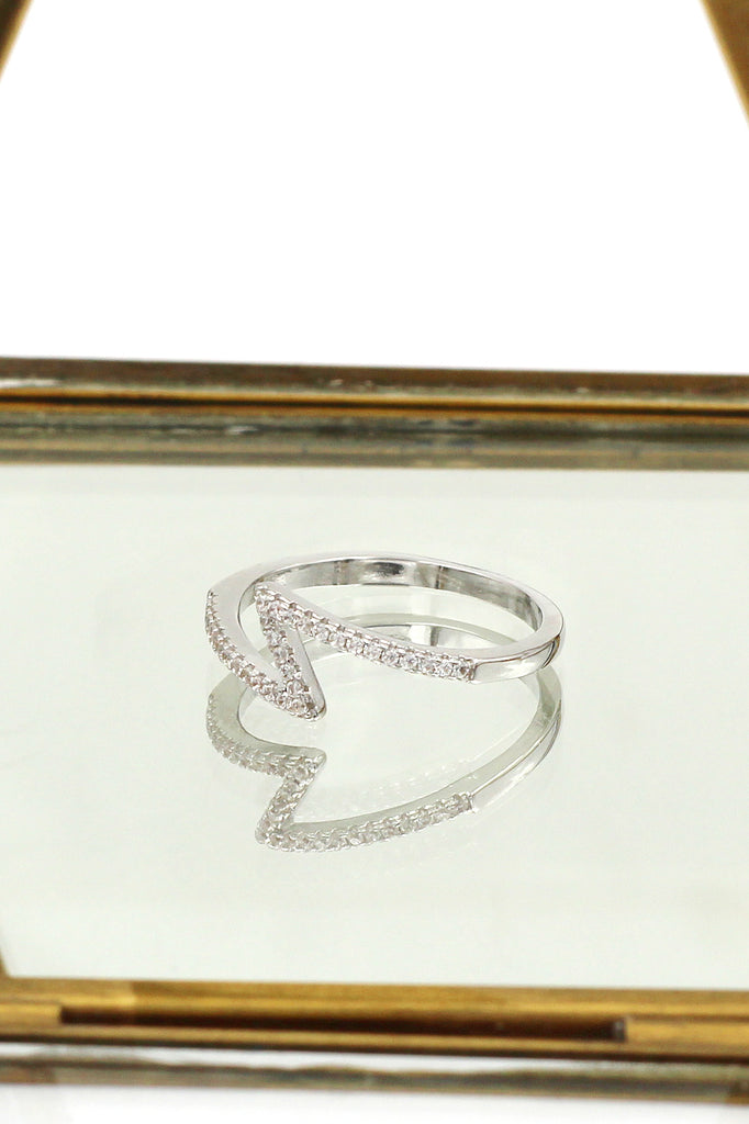 fashion irregular crystal ring