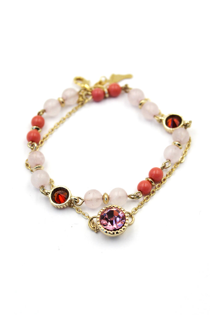 elegant temperament crystal niche bracelet