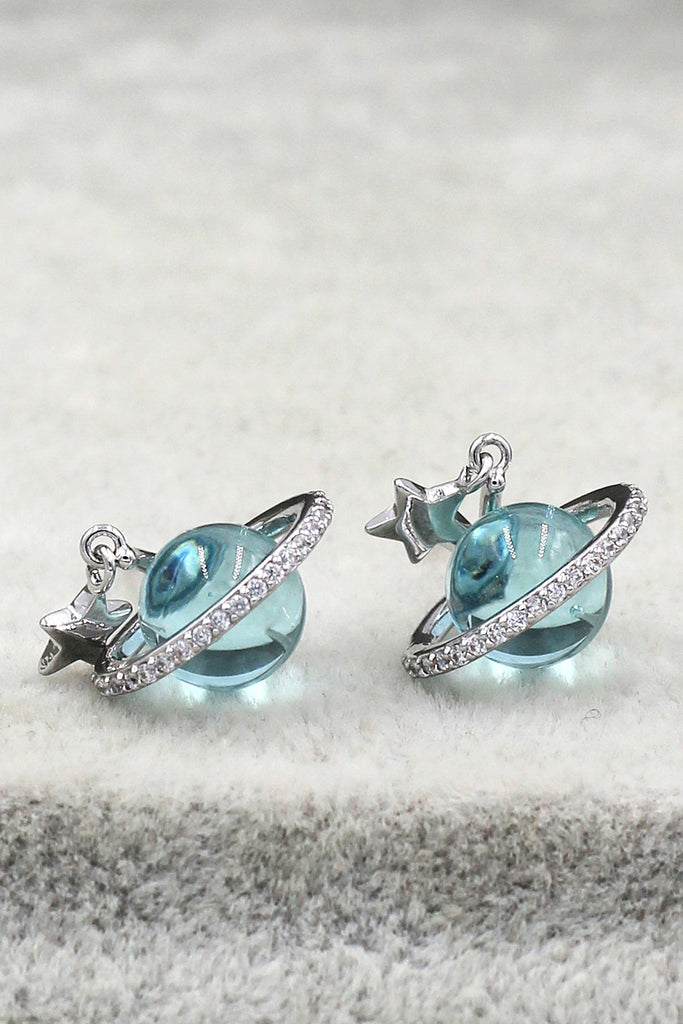 Fashion Dream Planet Necklace Earrings Set