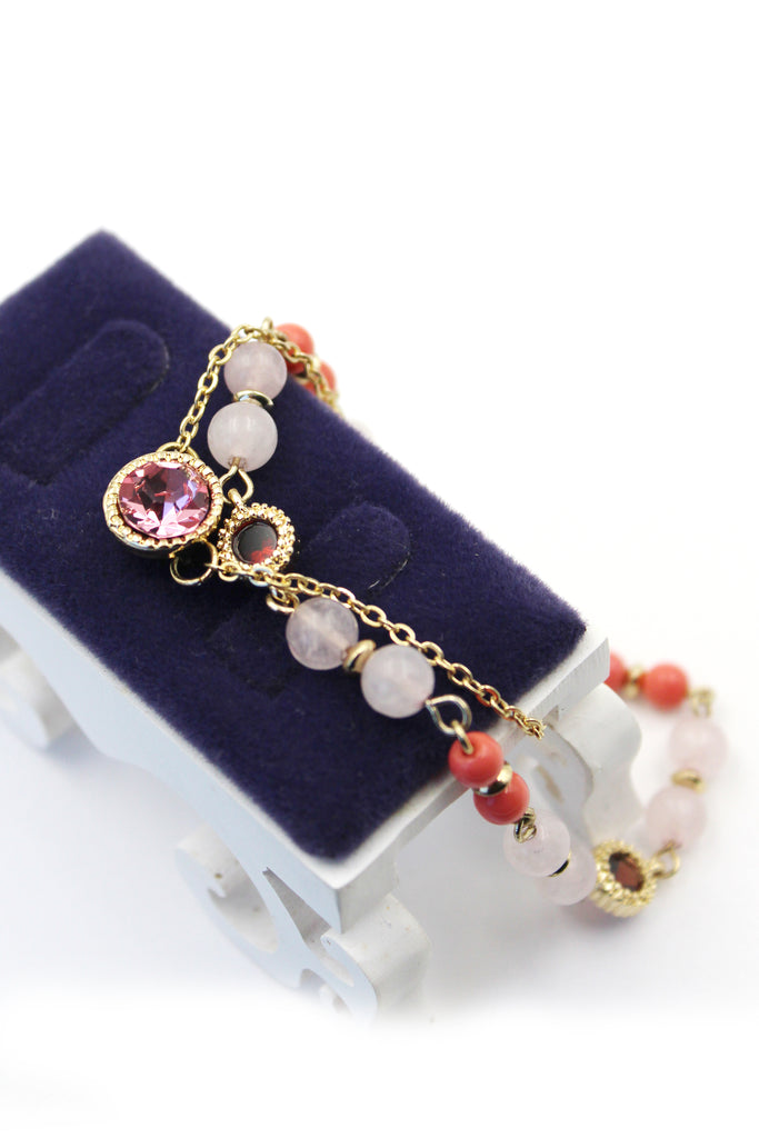 elegant temperament crystal niche bracelet