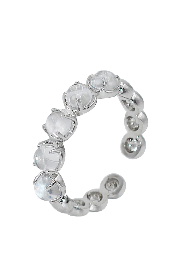 Fashion round crystal open ring