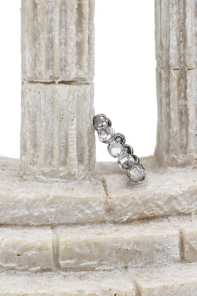 Fashion round crystal open ring