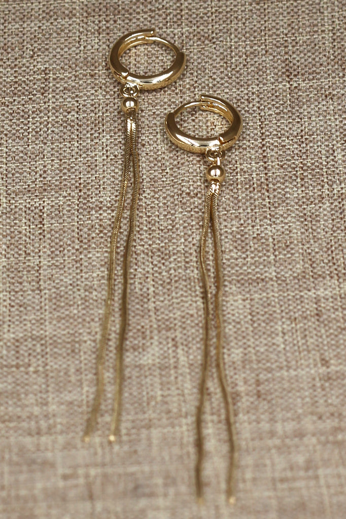 Fashion tassel long earrings