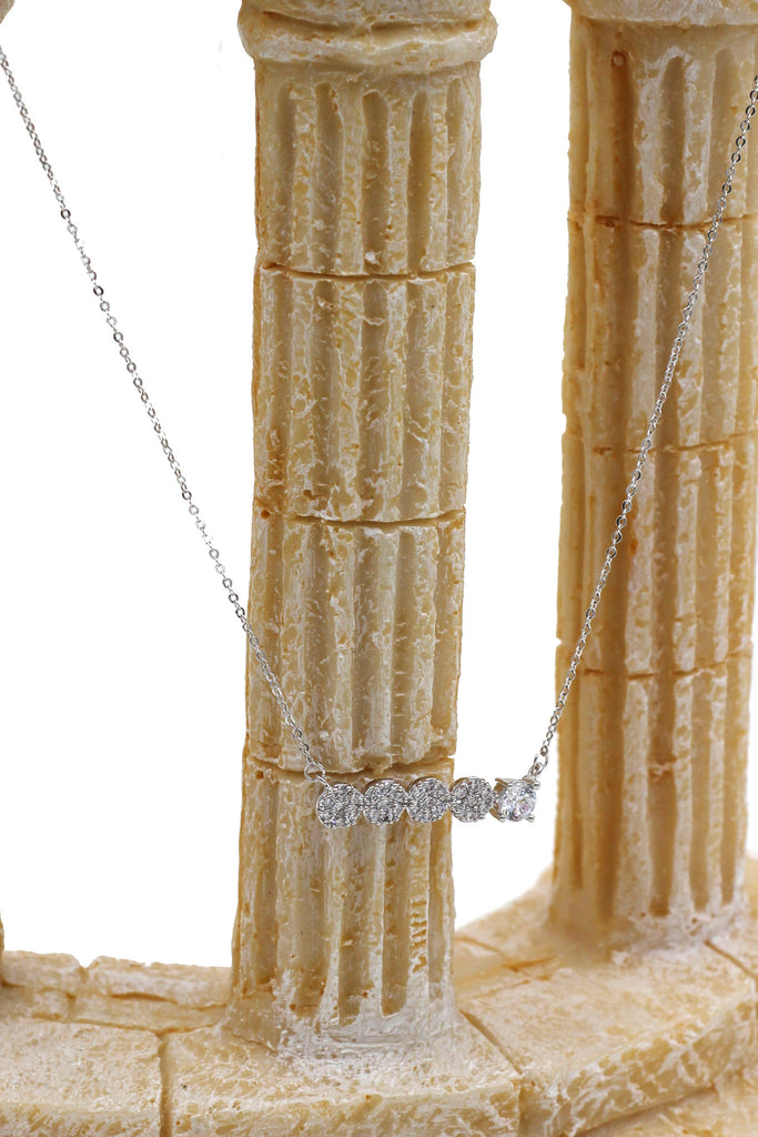 simple mini crystal necklace