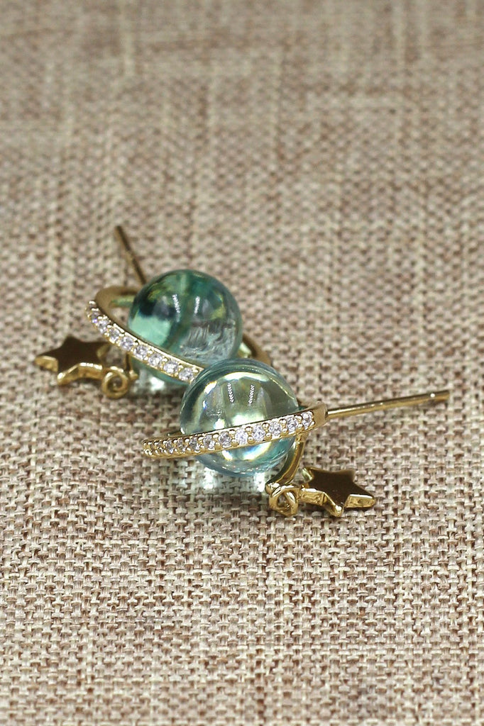 Fashion Dream Planet Necklace Earrings Set