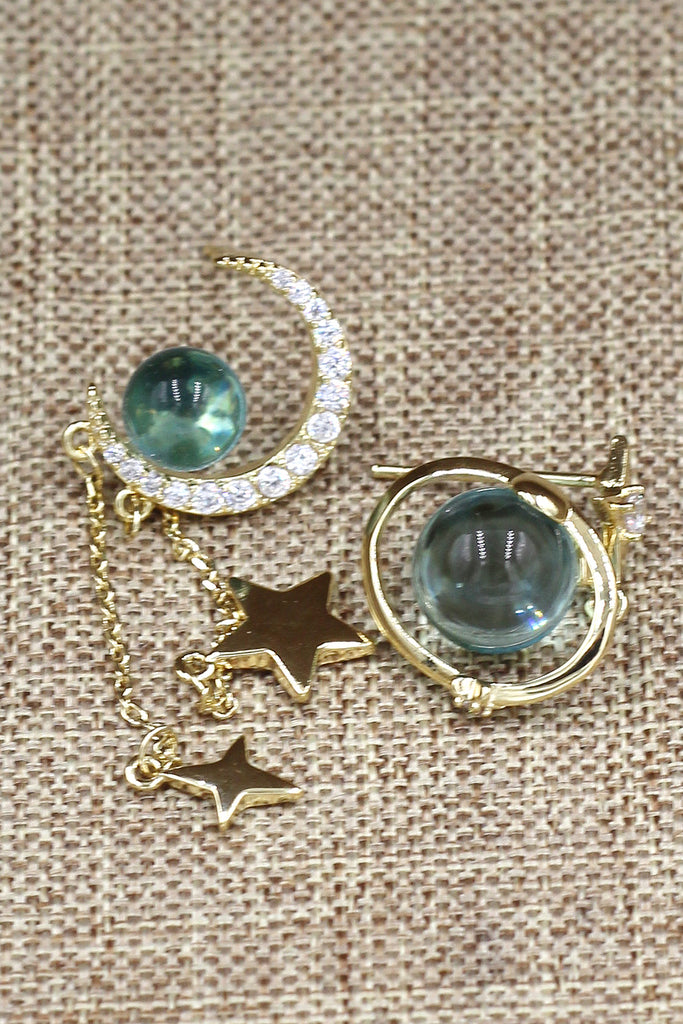 Fashion Moon Planet Earrings