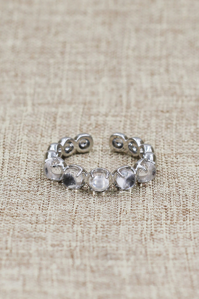 Fashion round crystal open ring