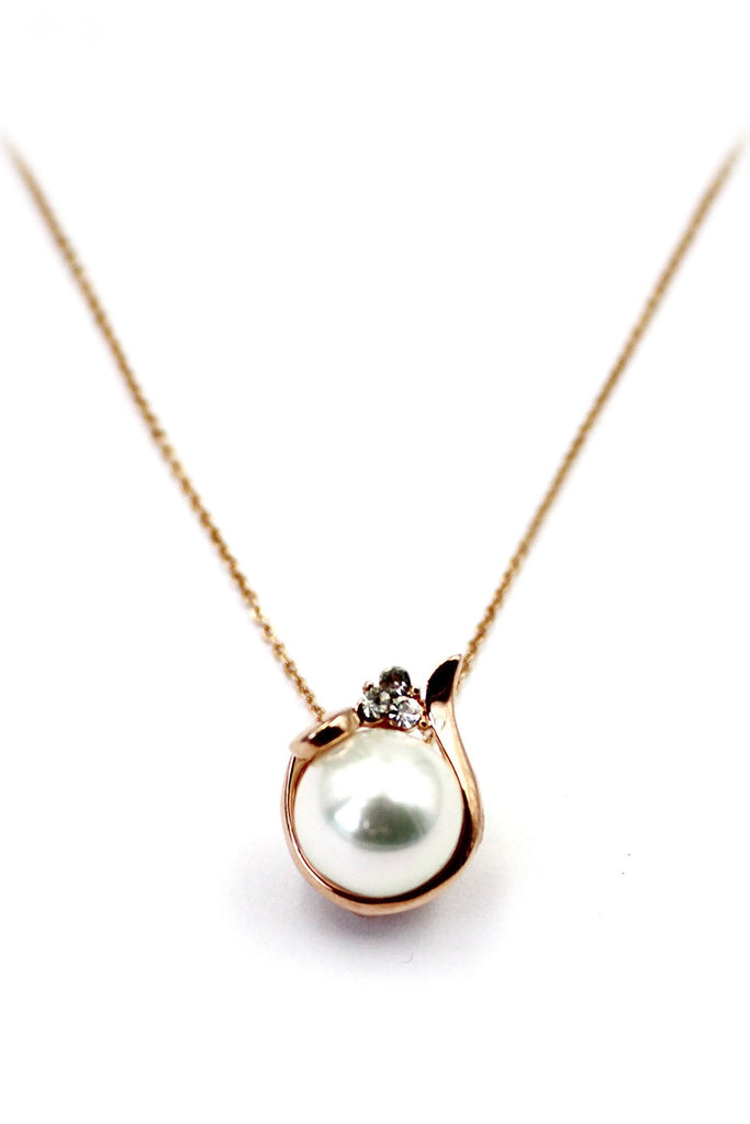 Fashion simple pearl gold earrings set