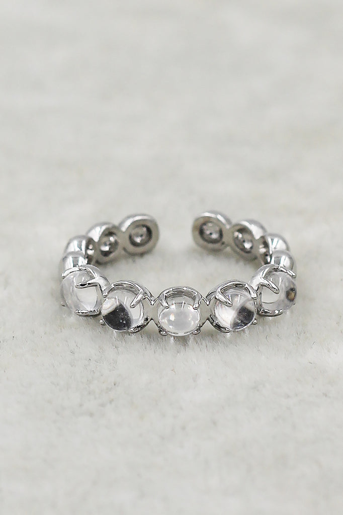 Fashion round crystal open ring