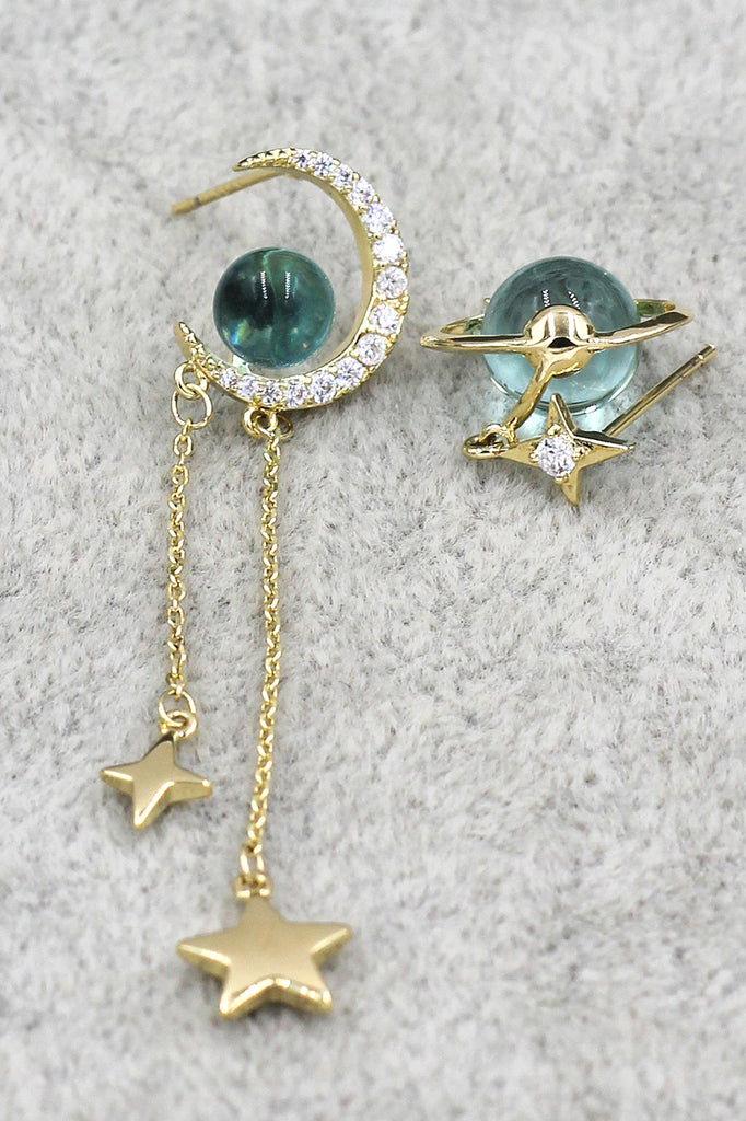 Fashion Moon Planet Earrings