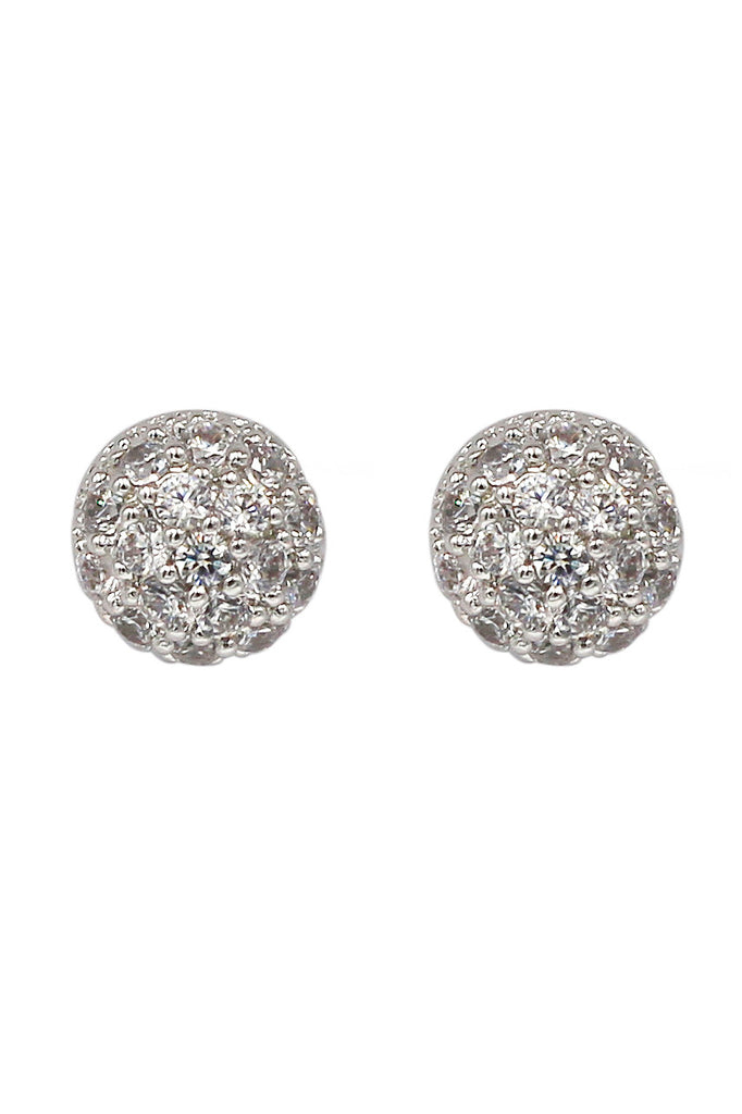 Small crystal hemisphere three-piece silver set