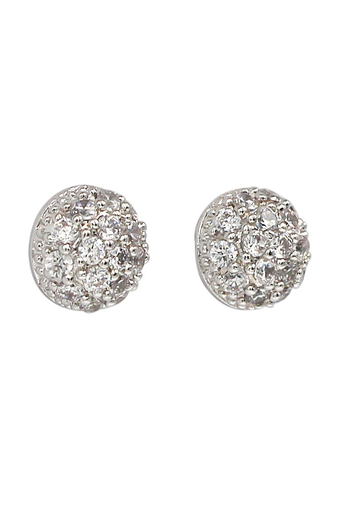 Small crystal hemisphere three-piece silver set